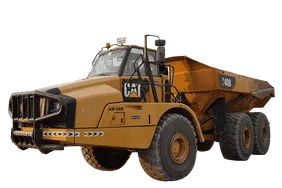 2012 Cat 740B Articulated Dump Truck White Background View