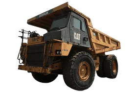 2012 cat 773E rigid dump truck white background image