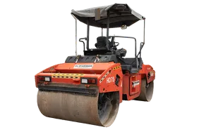 2012 Hamm HD75 Double Roller Drum White Background View