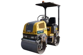 2015 Dynapac Atlas Copco CC900 Ride-On Roller White Background View