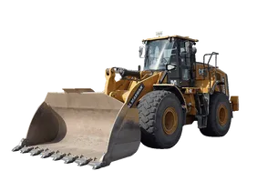 2015 Used Caterpillar 966L Medium Loader White Background Image