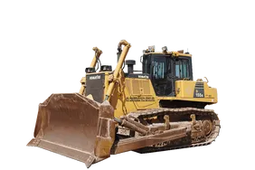 2015 Used Komatsu D155A-6 Bulldozer White Background Image