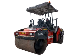 2016 Hamm HD75 Double Roller Drum White Background View