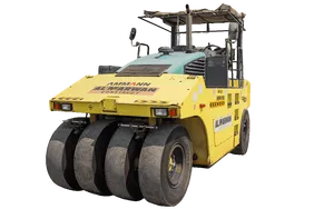 2017 Ammann AP240 Pneumatic Tyre Roller White Background View