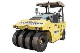 2017 Ammann AP240 Pneumatic Tyre Roller White Background View