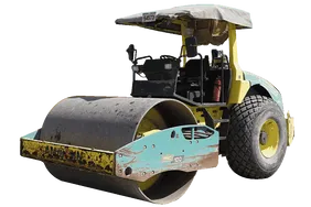 2017 Ammann ASC 100 D Single Drum Roller White Background View - RO-0332