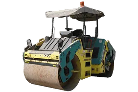 2017 Ammann AV110X Articulated Tandem Roller White Background