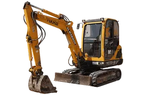 2017 Yuchai YC35-8 Mini Excavator White Background View - EX-0388
