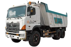 2018 Hino 700 Series ZS 4041 6x4 Tipper Truck White Background View - TK-0395