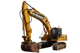 2018 Komatsu PC300-8MO Track Excavator white background