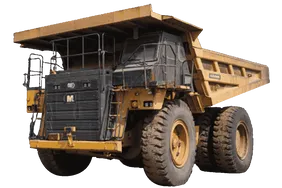 2019 Cat 777E Rigid Dump Truck White Background View - RD-0493