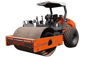 2020 Hamm 311D Single Drum Roller White Background View - RO-0443