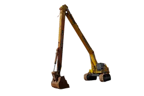 2020 Komatsu PC850-8R1 Long Boom Excavator White Background View