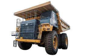 2022 Caterpillar 777 Rigid Dump Truck White Background View