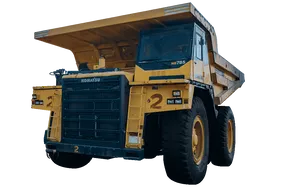 2022 Komatsu HD785-7 Rigid Dump Truck White Background View