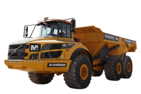 2022 Volvo A40G Articulated Dump Truck White Background
