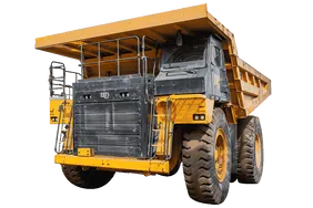 2023 Caterpillar 777 Rigid Dump Truck White Background View