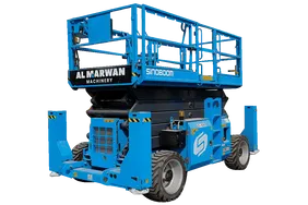 Sinoboom 1623RD Rough Terrain Scissor Lift White Background View
