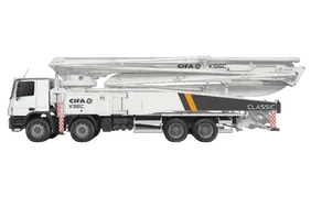 Cifa K56C Concrete Pump Truck White Background View
