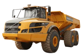 45-Ton Articulated Dump Trucks For Rent White Background Image