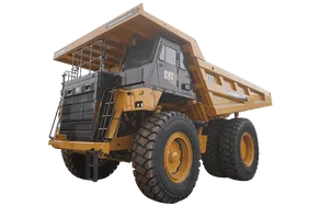 2023 Caterpillar 777 Rigid Dump Truck White Background View
