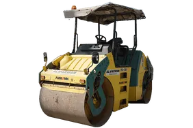 Ammann AV70X Articulated Tandem Roller White Background