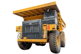 2023 Caterpillar 777 Rigid Dump Truck White Background View