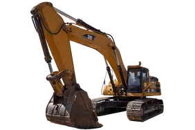 Cat 345BL Track Excavator 2005 for Sale White Background Image