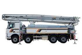 Cifa K50C Concrete Pump Truck White Background View