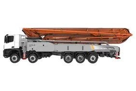 cifa K61L concrete pump truck white background