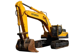 Hyundai 480LC-9S Track Excavator EX-0734 White Background Image