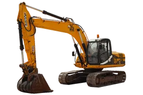JCB JS220SC 22-Ton Crawler Excavator White Background