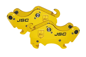 Jisung JSC JSQ800 Hydraulic Quick Coupler White Background View