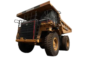 Cat 777E off-highway truck white background