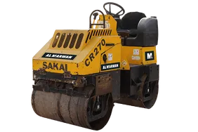 2008 Sakai CR270 Ride-On Roller White Background View
