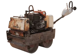 2011 Sakai HV61ST Walk-Behind Roller White Background View