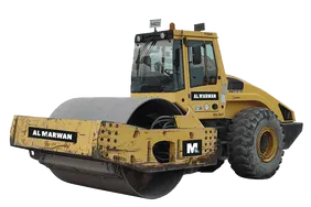 2014 Bomag BW 226 DH-4 Single Drum Roller White Background View