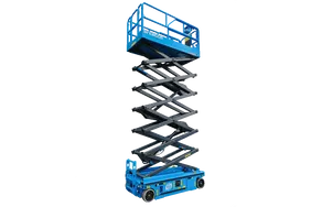 Sinoboom 1412E Electric Scissor Lift White background