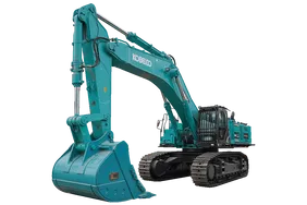 New Kobelco SK850LC crawler excavator white background image