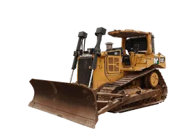2011 Caterpillar D6R 18-Ton Bulldozer White Background Image