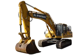 Used 2016 Komatsu PC350LC-8 Track Excavator White Background 