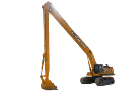 Used Komatsu PC850SE-8R Track Excavator White Background Image