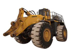 Komatsu WA800-3EO Wheel Loader White background image