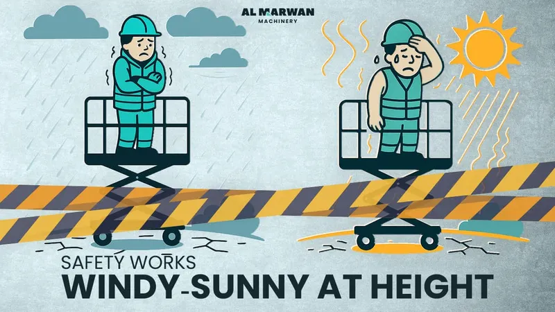 Working at Heights in Windy and Sunny Conditions