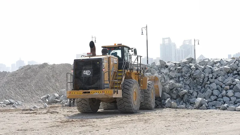 The used Caterpillar 988K wheel loader