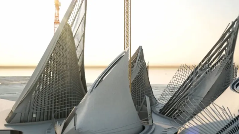 Aerial view of the Zayed National Museum,