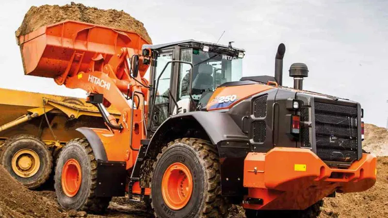Hitachi ZW250 wheel loader. 