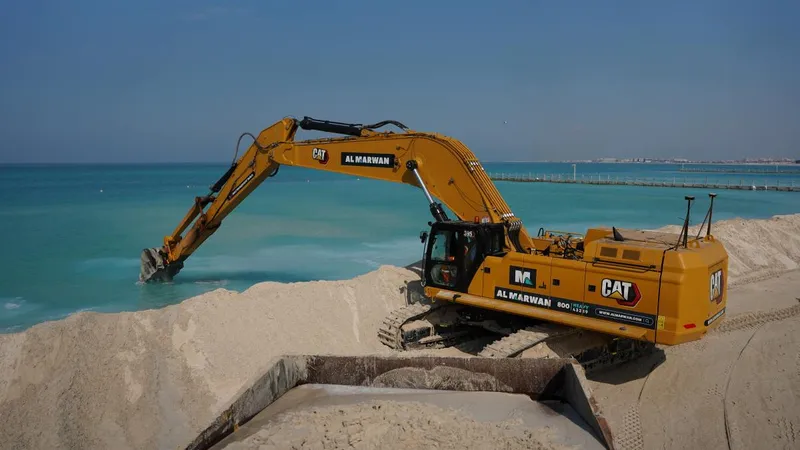 The Caterpillar 395 Track Excavator