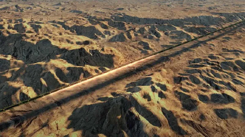 the line project site