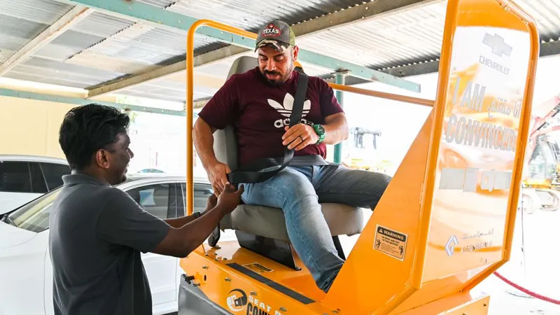 The seat belt safety training